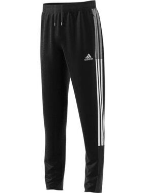 Size 9-10Y Large Adidas Youth Tiro 21 Track Pants Joggers - Black White Stripe
